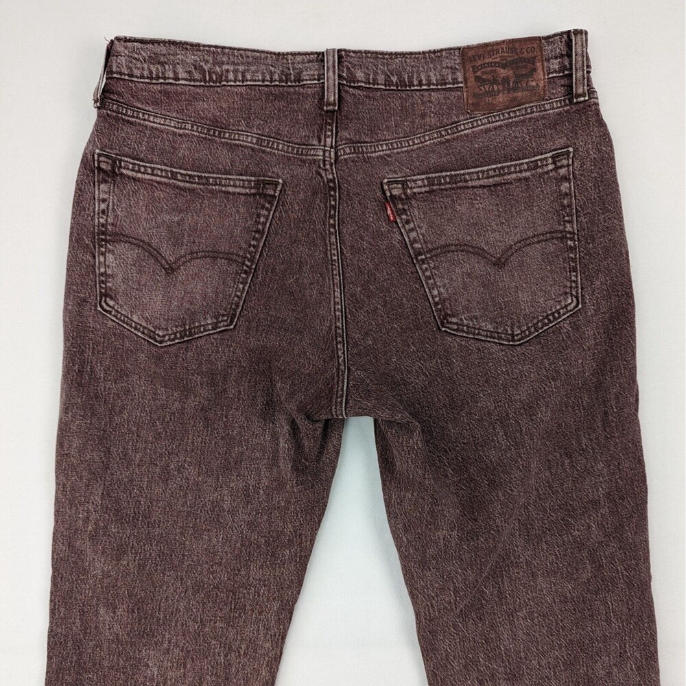 Levis 541 Athletic Fit 30 Mens 36x32 (38x30) Boysenberry Crush Acid Wash Jeans - Picture 4 of 12